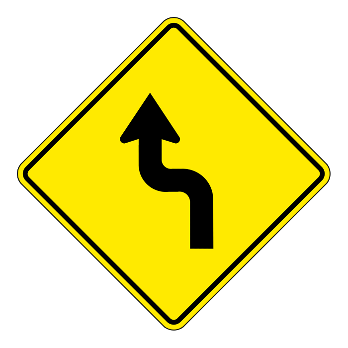 WA4L, OVERSIZED Left Sharp Reverse Curve, 75x75cm