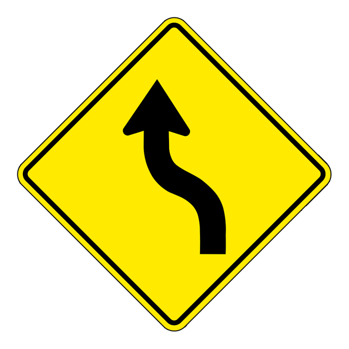 WA5L, Left Reverse Curve, 60x60cm