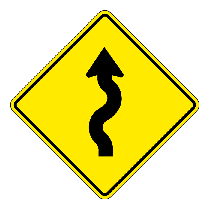 WA6L, OVERSIZED Left S-Bend, 75x75cm