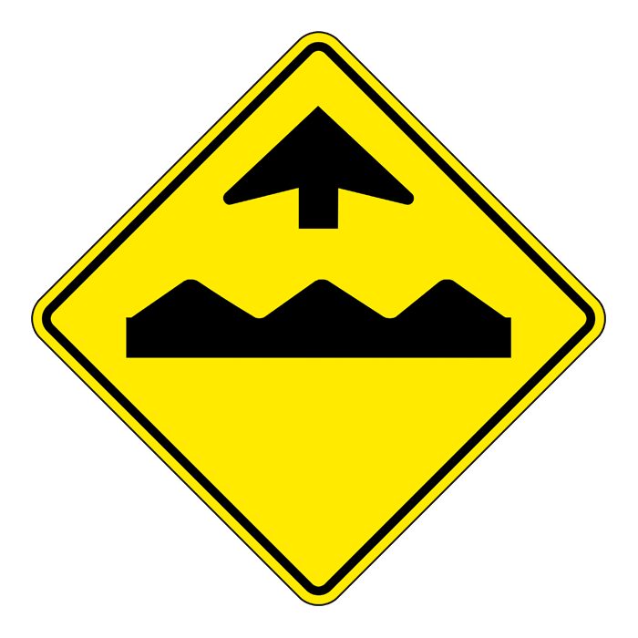 WA22A, Bump Ahead, 60x60cm