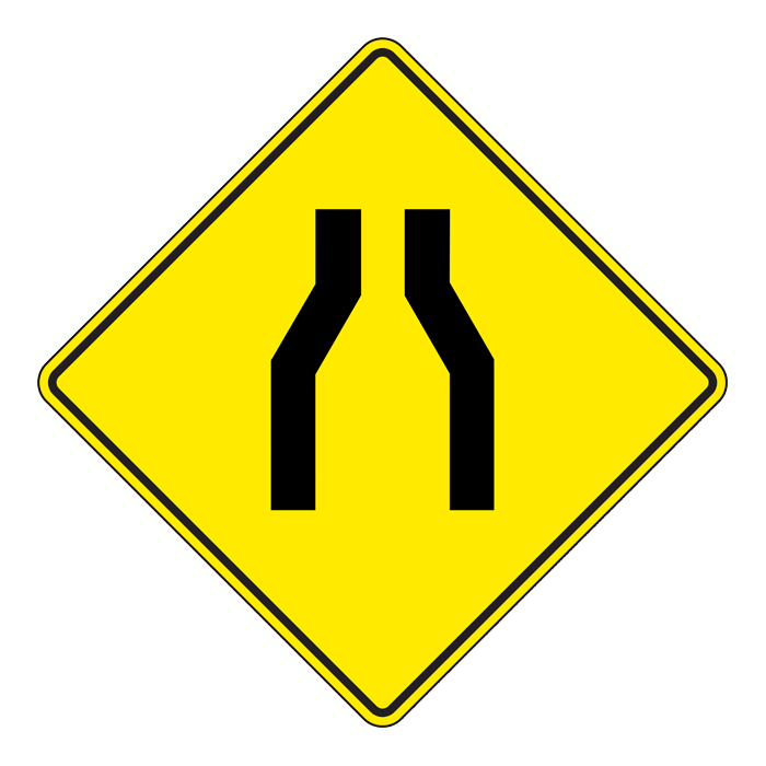 WA28, OVERSIZED Road Narrows, 90x90cm