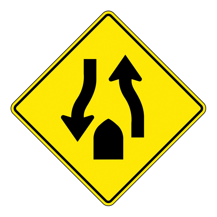 WA35, Divided Road Ends, 75x75cm