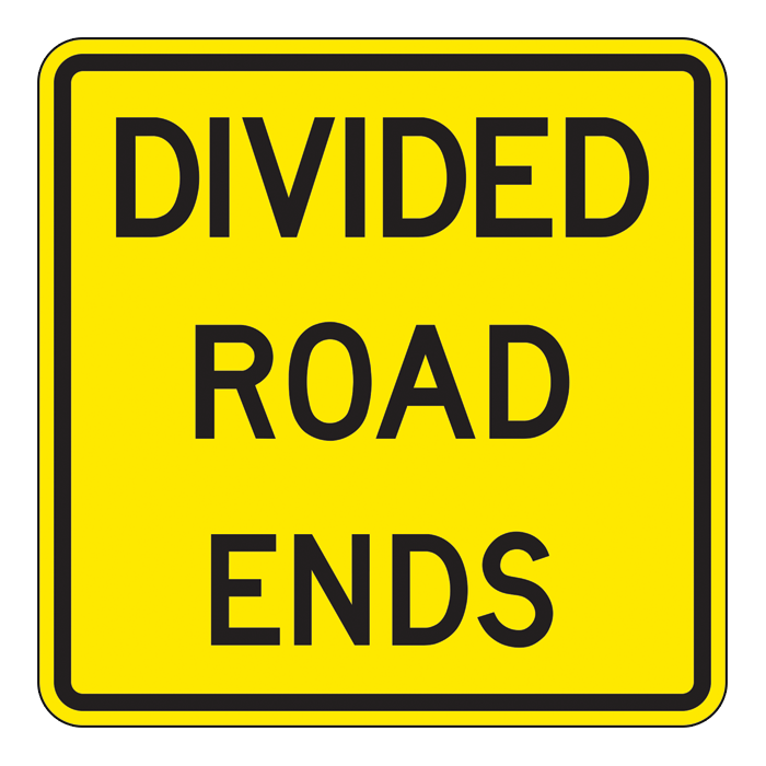 WA35T, Divided Road Ends Tab, 60x60cm
