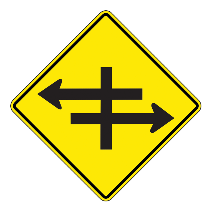 WA72, Divided Road Intersection, 75x75cm