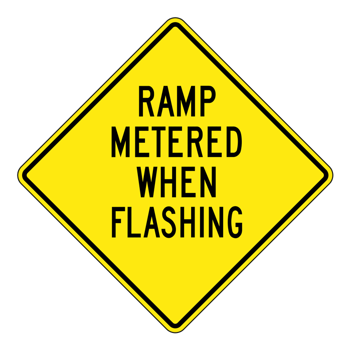 WB7, Ramp Metered When Flashing, 75x75cm