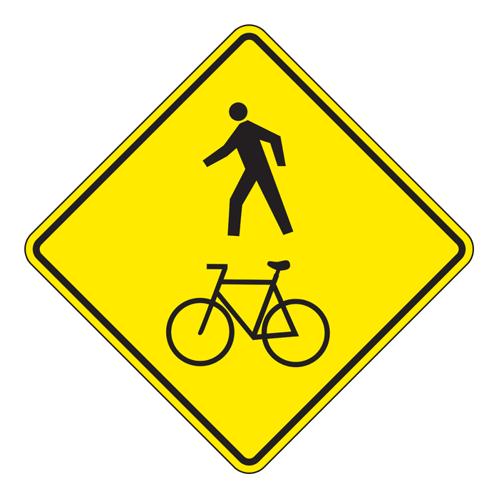 WC15, Pedestrian and Bicycle Crossing, 60x60cm