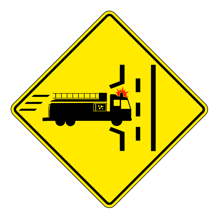 WC25L, Left Fire Truck Entrance, 75x75cm