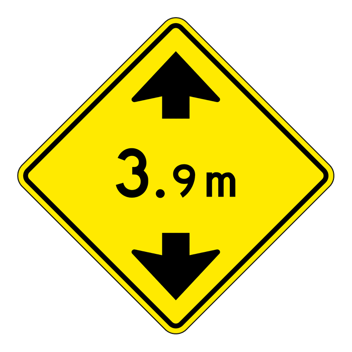 WA26, OVERSIZED Low Clearance Ahead, 90x90cm