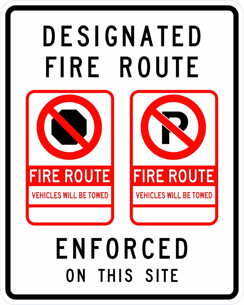 SFR28, Designated Fire Route, 60x75cm