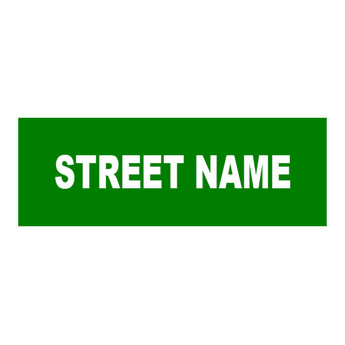 Street Name Sign Double Sided 8"