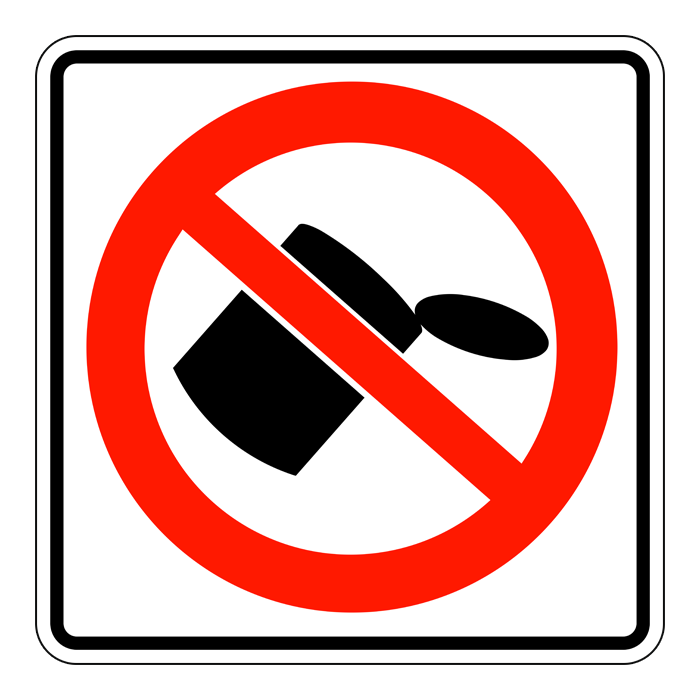 RC4, No Littering, 60x60cm