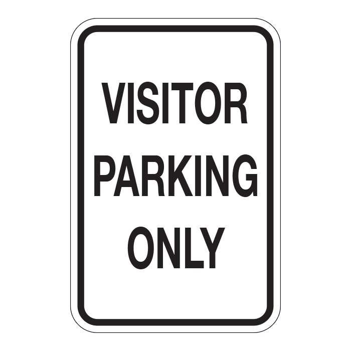 CCS19 Visitor Parking Only, 30x45cm