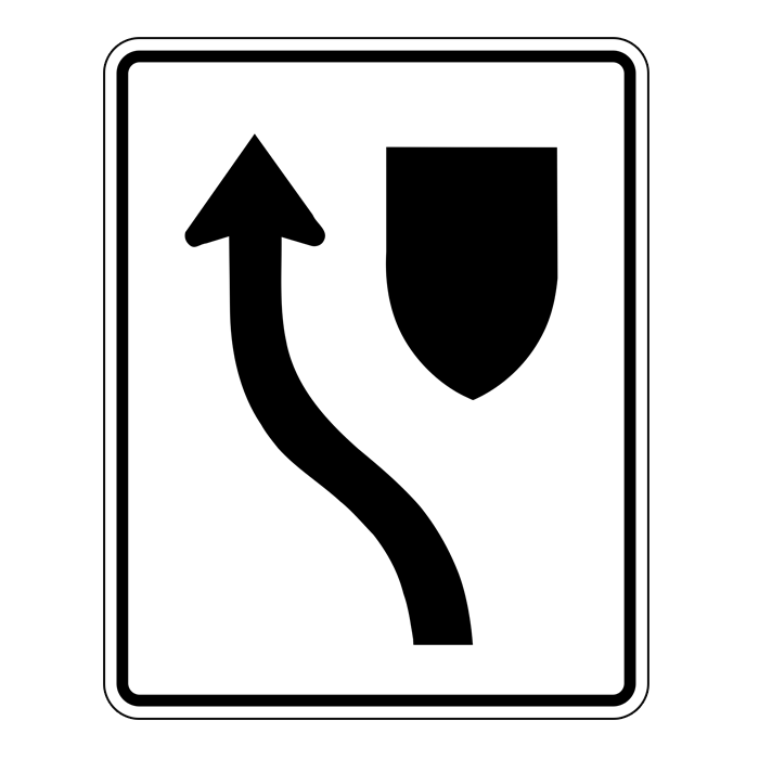 RB25L, Keep Left, 60x75cm