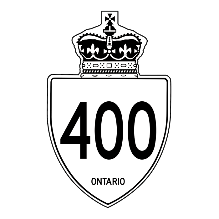 M100, Provincial Route Marker Shield, 45.7x72.7cm, .081Alum