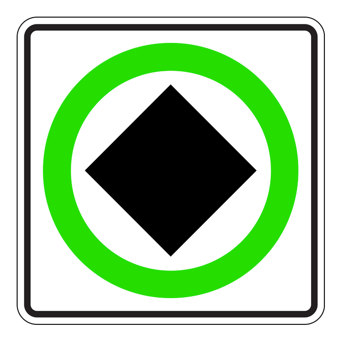 RB82, Dangerous Goods Route, 60x60cm