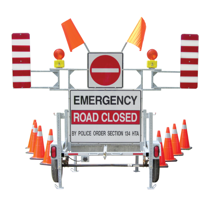 Emergency Road Closed Trailer