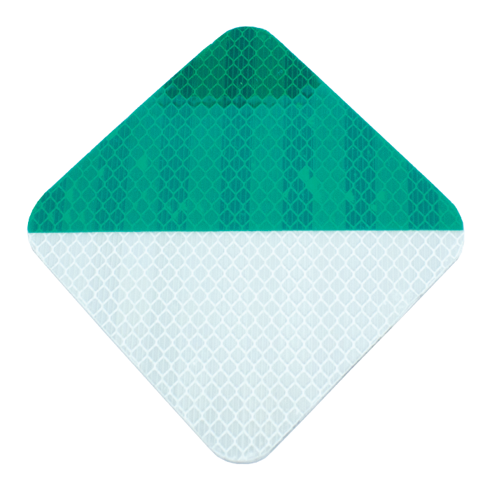 Delineator 10" Green/White