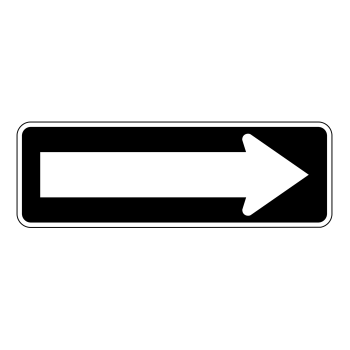 RB21, One Way, 90x30cm