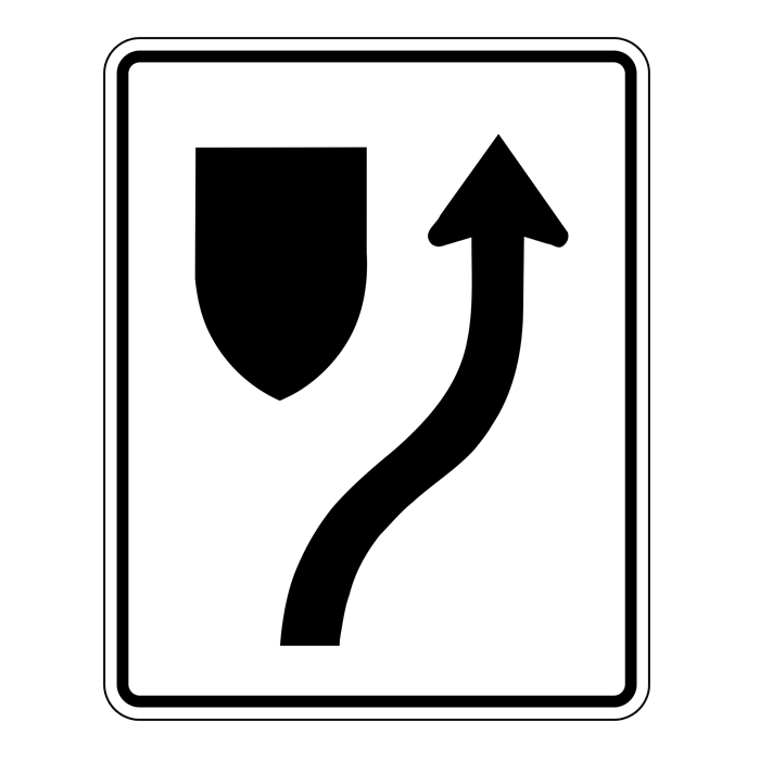RB25R, Keep Right, 60x75cm