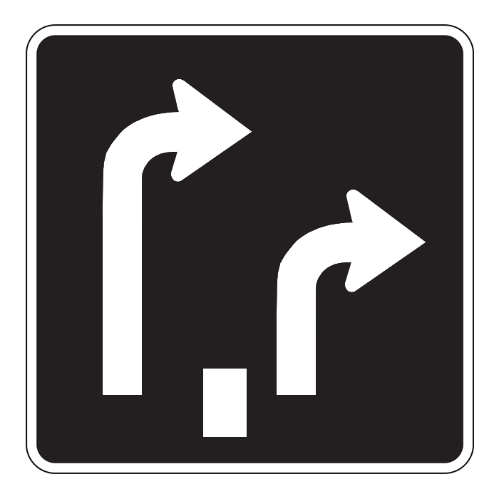RB46R, Two Lanes Turn, 60x60cm