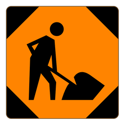 [4412] TC2A, Men At Work, A-Frame Insert, 90x90