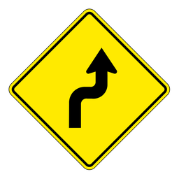 WA4R, Right Sharp Reverse Curve, 60x60cm