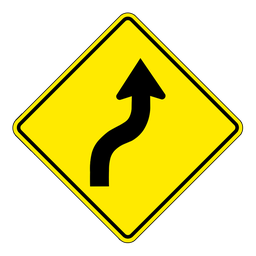 WA5R, OVERSIZED Right Reverse Curve, 75x75cm