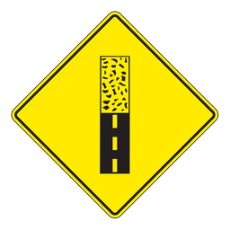 WA25, Pavement Ends, 75x75cm