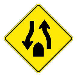 WA35, Divided Road Ends, 75x75cm