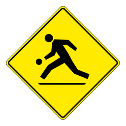 WC3, Playground Ahead (Children Playing), 75x75cm