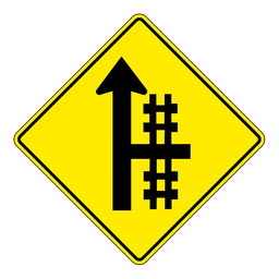 WC4B, Railroad Crossing Ahead, 75x75cm