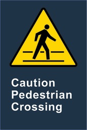 W10 CSA Caution Pedestrian Crossing