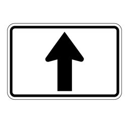 M301, Directional Arrow Ahead, 45x30cm