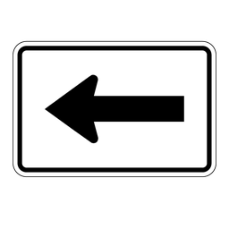 M301, Directional Arrow Left, 45x30cm