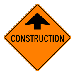 [4512] Roll Up Sign, TC1 Construction Ahead