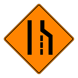 [4515] Roll Up Sign, TC3R Right Lane Closed