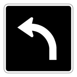 RB41, Left Turn Only, 60x60cm