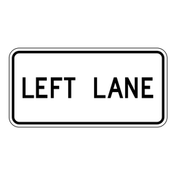 RB41T, Left Lane Tab, 60x30cm