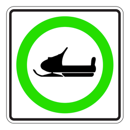 RB64, Snowmobile Route, 60x60cm