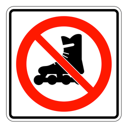 RC10, No Rollerblading, 60x60cm