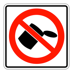 RC4, No Littering, 60x60cm