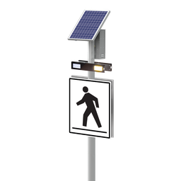 [0037981] SC315-G, RRFB Dual Light Bars (Black), 50 W Side of Pole Mount, Polara INX Audible Push Button