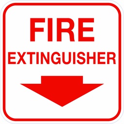 FS4 Fire Extinguisher, 30x30cm