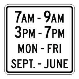 RB116B, Times Days Months Tab, 60x60cm