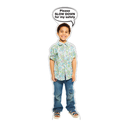 Silhouette Child Safety Signs