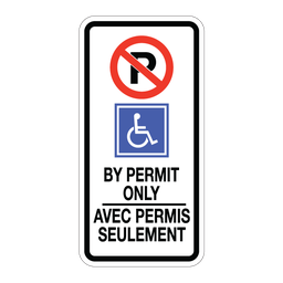 RB93B, Accessible Parking Bilingual, 30x60cm