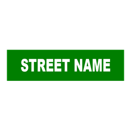 Street Name Sign Double Sided 6"